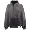 Miharayasuhiro Distressed-effect Hoodie In Grey