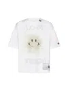 Miharayasuhiro Oversized Short-sleeve T-shirt With Playful Smiley Face Graphic In White