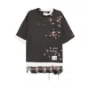 Miharayasuhiro Maison Mihara Yasuhiro Layered Washed Black T-shirt In Grey