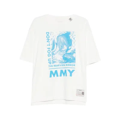 Miharayasuhiro Graphic-print Round-neck T-shirt In Gray