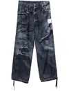 Miharayasuhiro Maison Mihara Yasuhiro T.a.trompe L`oeil Denim Pants Clothing In Blue