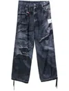 Miharayasuhiro Maison Mihara Yasuhiro T.a.trompe L`oeil Denim Pants Clothing In Blue