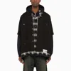 Miharayasuhiro Maison Mihara Yasuhiro Three Layer Hooded Shirt In Black