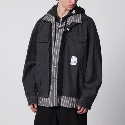 Miharayasuhiro Maison Mihara Yasuhiro Three-layer Cotton Shirt In Black
