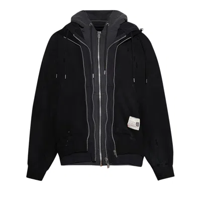 Pre-owned Miharayasuhiro Maison Mihara Yasuhiro Triple Layered Parka 'black' | Men's Size 50
