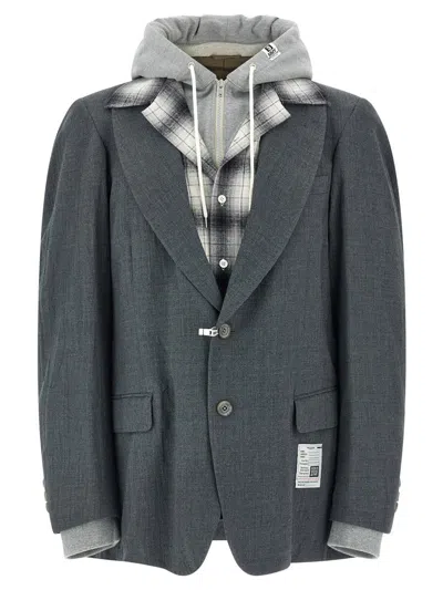 MIHARAYASUHIRO MAISON MIHARA YASUHIRO 'TRIPLE LAYERED WOOL' BLAZER