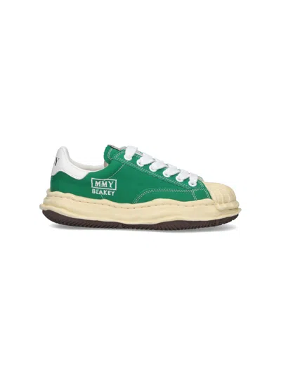 Miharayasuhiro Maison Mihara Yasuhiro Unisex Cotton & Rubber Sneakers In Green