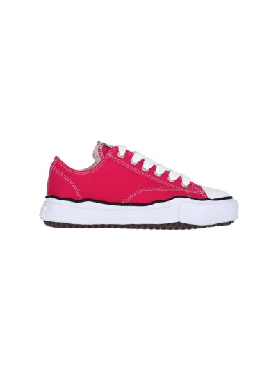 Miharayasuhiro Maison Mihara Yasuhiro Unisex Cotton Canvas Low-top Sneakers In Red