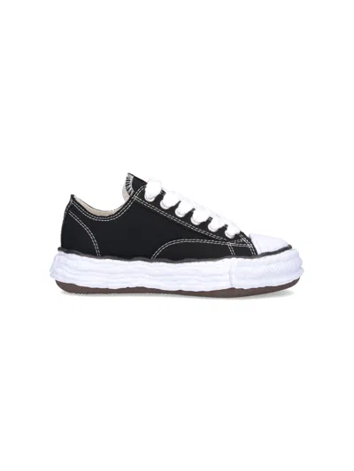 Miharayasuhiro Maison Mihara Yasuhiro Unisex Cotton Upper Sneakers With Rubber Sole In Black