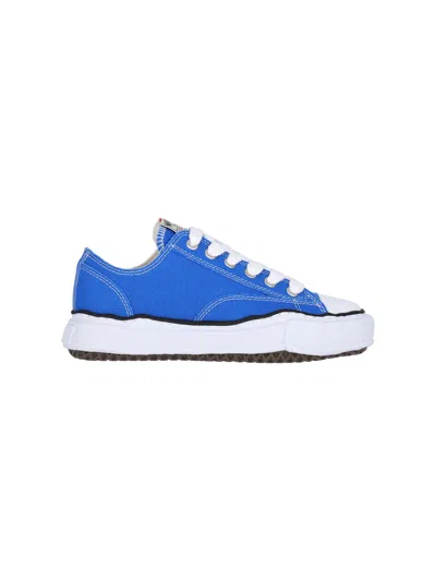 Miharayasuhiro Maison Mihara Yasuhiro Unisex Cotton Upper Sneakers With Rubber Sole In Blue