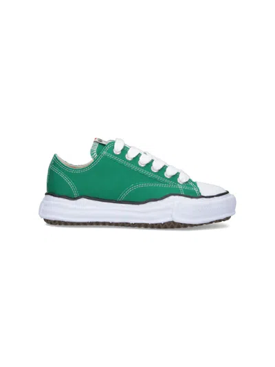 Miharayasuhiro Maison Mihara Yasuhiro Unisex Cotton Upper Sneakers With Rubber Sole In Green