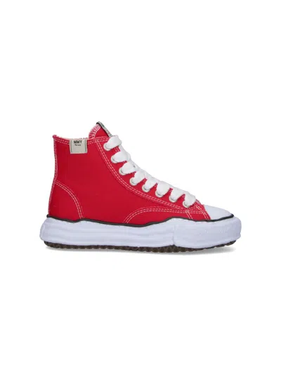 Miharayasuhiro Maison Mihara Yasuhiro Unisex Cotton-upper Sneakers With Rubber Sole In Red