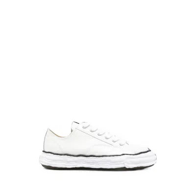 Miharayasuhiro Maison Mihara Yasuhiro Warped-midsole Leather Sneaker In White