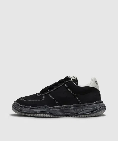 Miharayasuhiro Maison Mihara Yasuhiro Wayne Low Og Sole Canvas Sneaker In Blk/blk