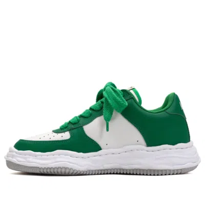 Miharayasuhiro Maison Mihara Yasuhiro Wayne Og Sole Leather Low-top Sneaker 'white Green'