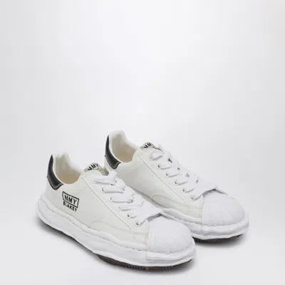 Miharayasuhiro Maison Mihara Yasuhiro White Canvas Blakey Low-top Sneakers In Animal Print