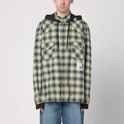 Miharayasuhiro Maison Mihara Yasuhiro Yellow Checkered Hooded Shirt Men