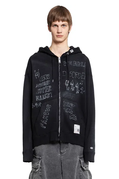 Miharayasuhiro Man Black Sweatshirts