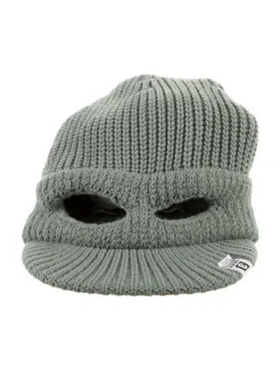 Pre-owned Miharayasuhiro Masked Visor Knit Cap In Green