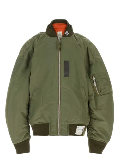 MIHARAYASUHIRO MEN'S ARMY NYLON BOMBER JACKET