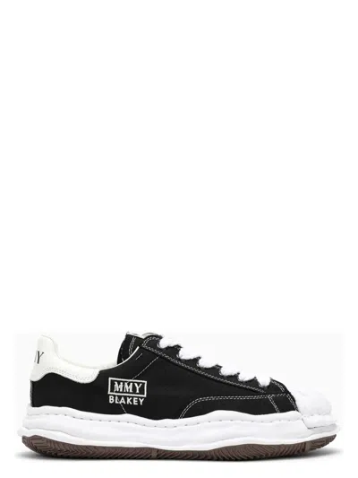 MIHARAYASUHIRO MEN'S BLACK CANVAS BLAKEY LOW-TOP SNEAKERS