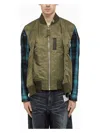 Miharayasuhiro Maison Mihara Yasuhiro Hollowed-out Khaki Bomber Jacket Men