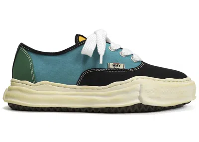 Pre-owned Miharayasuhiro Men's Maison Mihara Yasuhiro Baker Od Og Sole Canvas Low Sneakers In Blue/black/green
