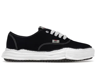 Pre-owned Miharayasuhiro Men's Maison Mihara Yasuhiro Baker Og Sole Canvas Low Sneakers In Black/white