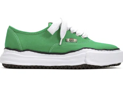 Pre-owned Miharayasuhiro Men's Maison Mihara Yasuhiro Baker Og Sole Canvas Low Sneakers In Green/white