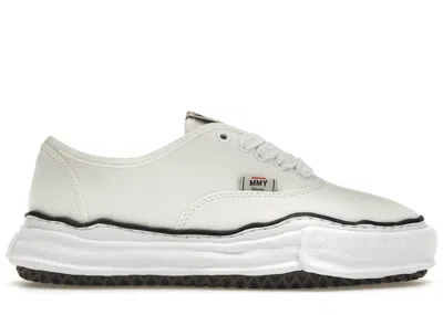 Pre-owned Miharayasuhiro Men's Maison Mihara Yasuhiro Baker Og Sole Canvas Low Sneakers In White/grey