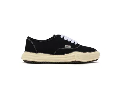 Pre-owned Miharayasuhiro Men's Maison Mihara Yasuhiro Baker Vintage Og Sole Canvas Low Sneakers In Black/white