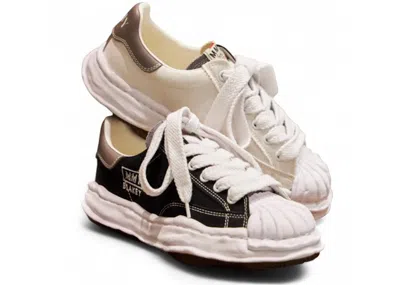 Pre-owned Miharayasuhiro Men's Maison Mihara Yasuhiro Blakey Og Sole Canvas Low 3.0 Black White Grey Sneakers In Multi