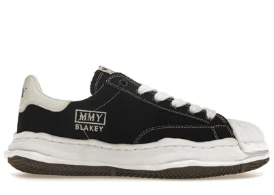 Pre-owned Miharayasuhiro Men's Maison Mihara Yasuhiro Blakey Og Sole Canvas Low Sneakers In Black/white