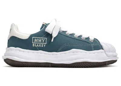 Pre-owned Miharayasuhiro Men's Maison Mihara Yasuhiro Blakey Og Sole Canvas Low Sneakers In Blue/white