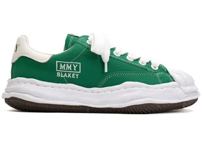 Pre-owned Miharayasuhiro Men's Maison Mihara Yasuhiro Blakey Og Sole Canvas Low Sneakers In Cl Green/white