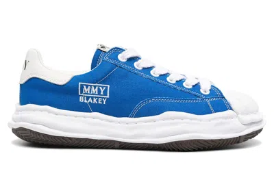 Pre-owned Miharayasuhiro Men's Maison Mihara Yasuhiro Blakey Og Sole Canvas Low Sneakers In Clear Blue