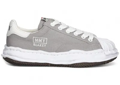 Pre-owned Miharayasuhiro Men's Maison Mihara Yasuhiro Blakey Og Sole Canvas Low Sneakers In Grey In Gray