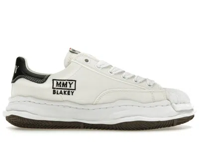 Pre-owned Miharayasuhiro Men's Maison Mihara Yasuhiro Blakey Og Sole Canvas Low Sneakers In White/black