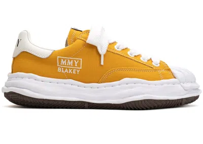 Pre-owned Miharayasuhiro Men's Maison Mihara Yasuhiro Blakey Og Sole Canvas Low Sneakers In Yellow/white In Multi
