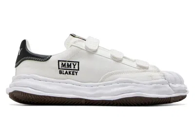 Pre-owned Miharayasuhiro Men's Maison Mihara Yasuhiro Blakey Og Sole Canvas Low Velcro Sneakers In White