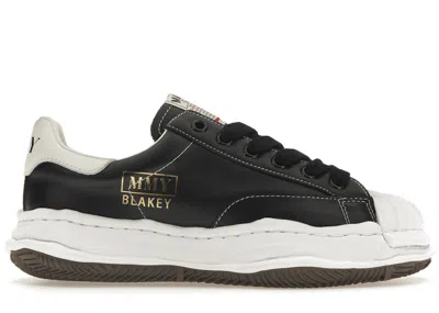 Pre-owned Miharayasuhiro Men's Maison Mihara Yasuhiro Blakey Og Sole Leather Low Sneakers In Black/white