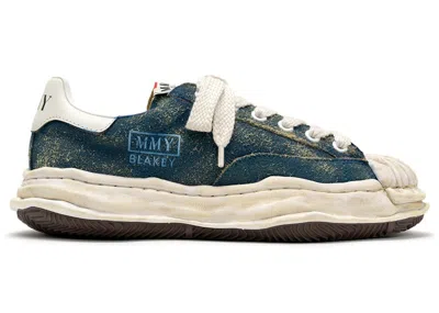 Pre-owned Miharayasuhiro Men's Maison Mihara Yasuhiro Blakey Og Sole Vintage Suede Low Sneakers In Blue
