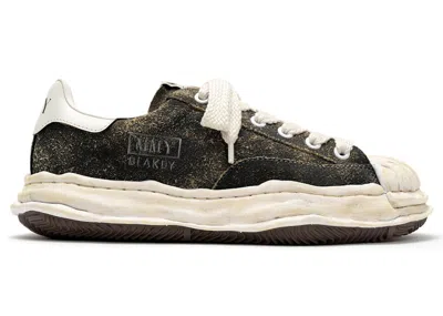Pre-owned Miharayasuhiro Men's Maison Mihara Yasuhiro Blakey Og Sole Vintage Suede Low White Sneakers In Black