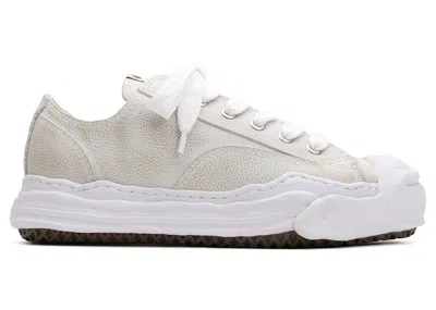 Pre-owned Miharayasuhiro Men's Maison Mihara Yasuhiro Hank Og Sole Brushed Shrink Leather Low Sneakers In White