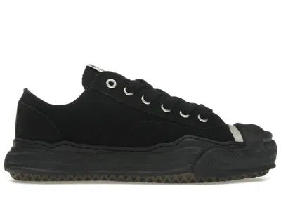 Pre-owned Miharayasuhiro Men's Maison Mihara Yasuhiro Hank Og Sole Canvas Low Sneakers In Black