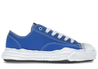 Pre-owned Miharayasuhiro Men's Maison Mihara Yasuhiro Hank Og Sole Canvas Low Sneakers In Clear Blue