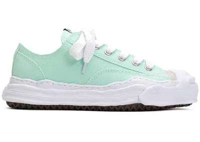 Pre-owned Miharayasuhiro Men's Maison Mihara Yasuhiro Hank Og Sole Canvas Low Sneakers In Light Blue