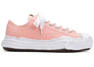 Pre-owned Miharayasuhiro Men's Maison Mihara Yasuhiro Hank Og Sole Canvas Low Sneakers In Pink