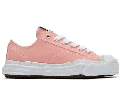 Pre-owned Miharayasuhiro Men's Maison Mihara Yasuhiro Hank Og Sole Canvas Low Sneakers In Pink