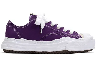 Pre-owned Miharayasuhiro Men's Maison Mihara Yasuhiro Hank Og Sole Canvas Low Sneakers In Purple
